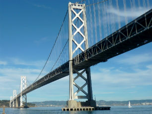 Bay Bridge looking towards Oakland