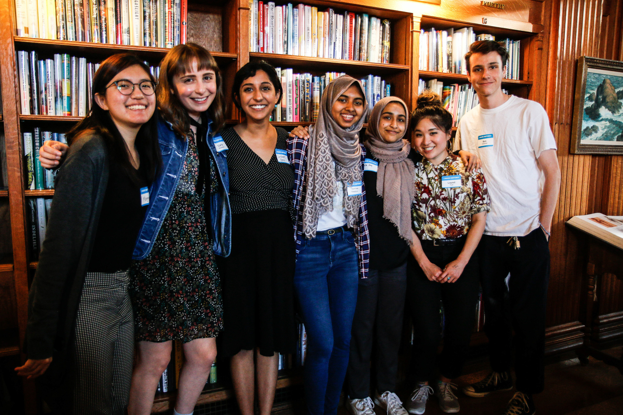 Group of students pose for a photo