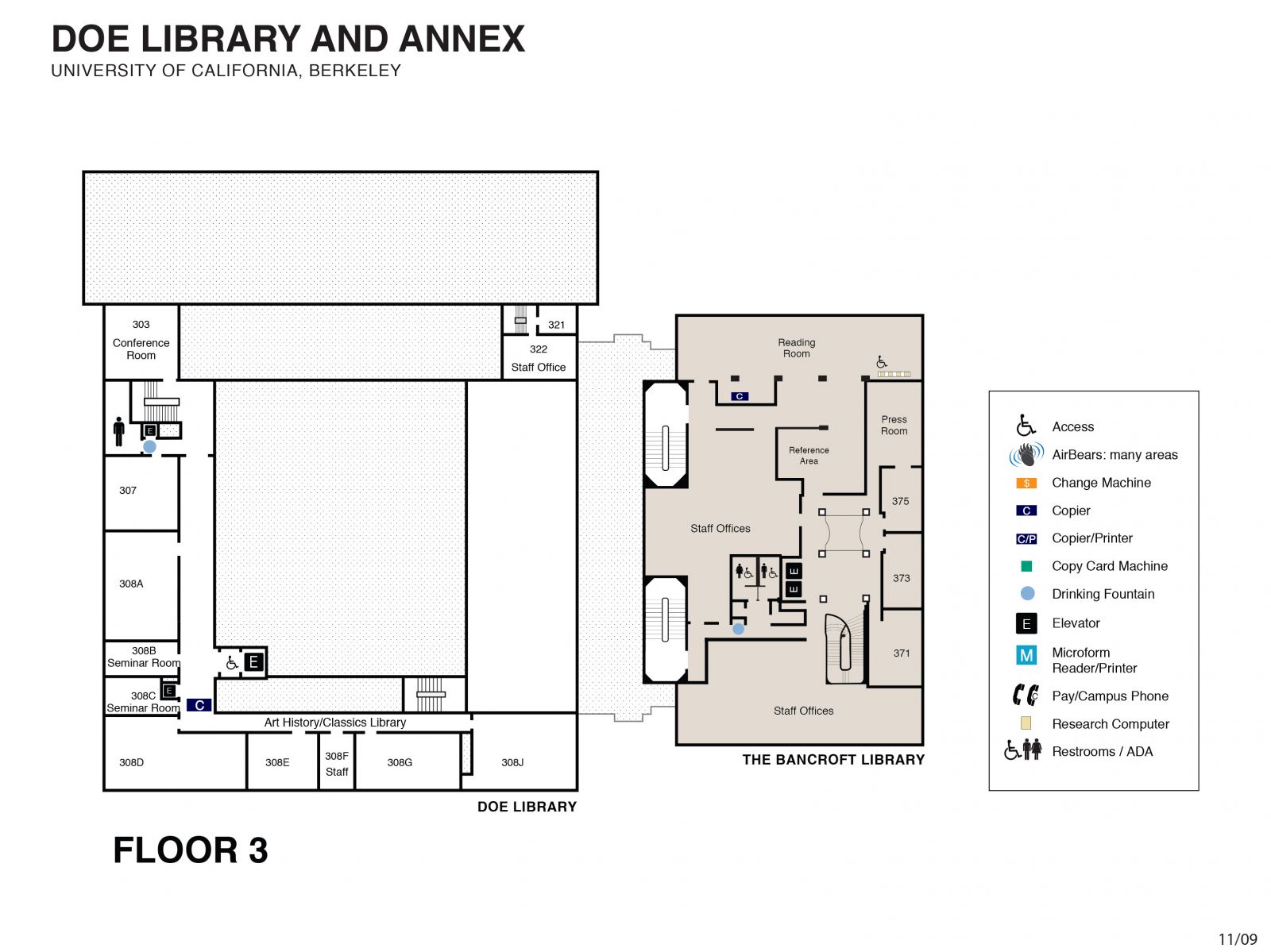 Floor plans uc berkeley library