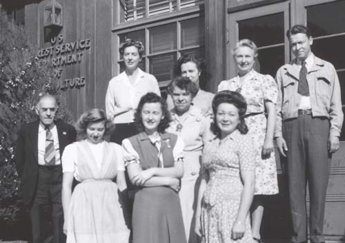 Photo of Forest Service Clerks from 1945