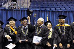 Photo of Japanese American Honorary Degree Convocation, December 13, 2009