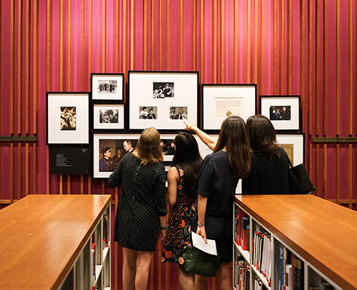 Tien family looks at exhibit