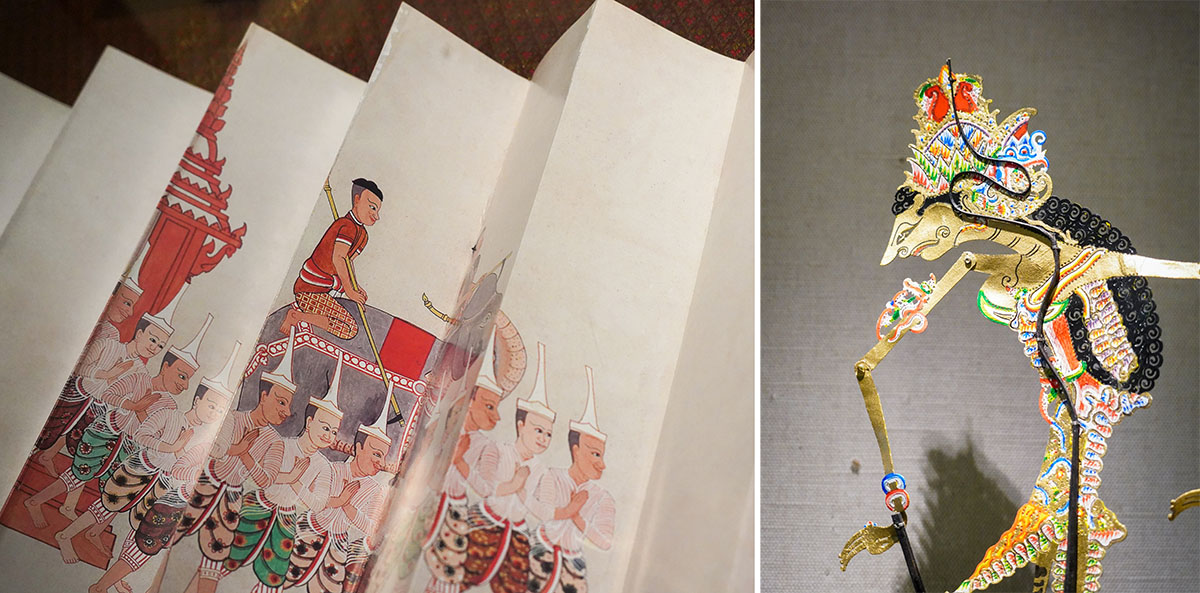 A book and a puppet from the exhibit