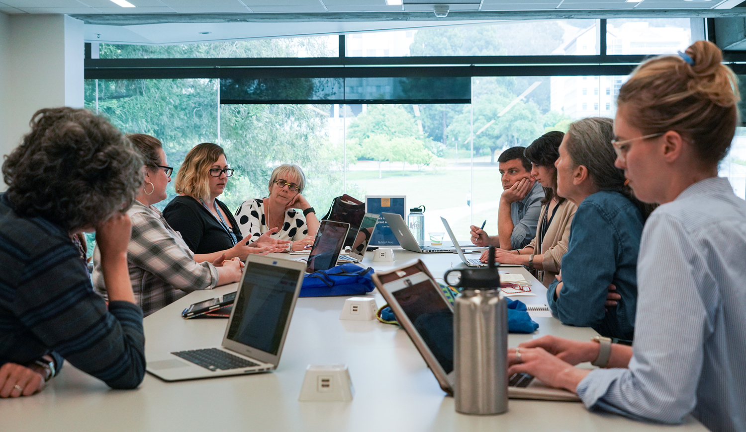 Breakout session near window