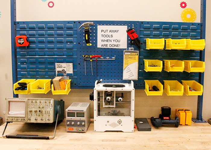 Makerspace tools area