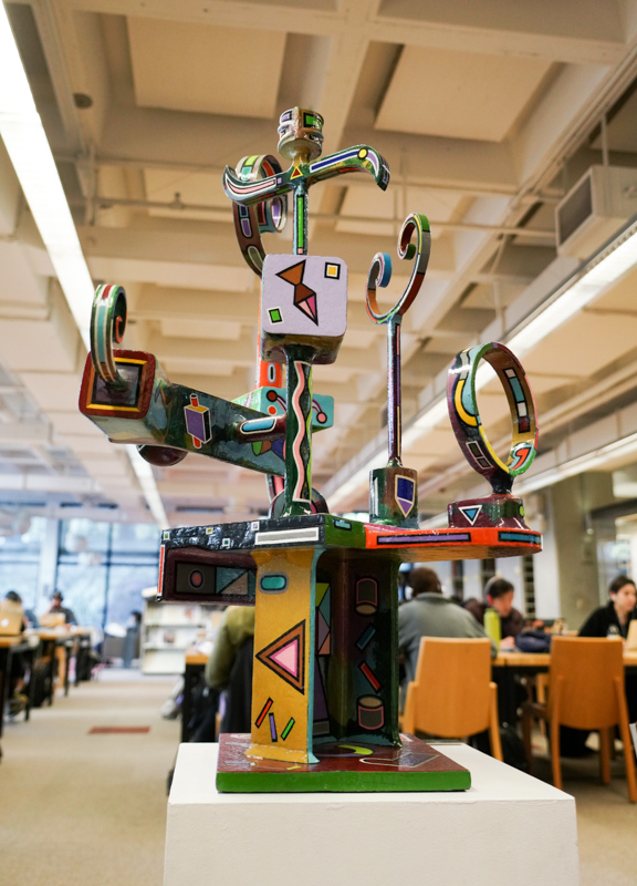 Sculpture in library