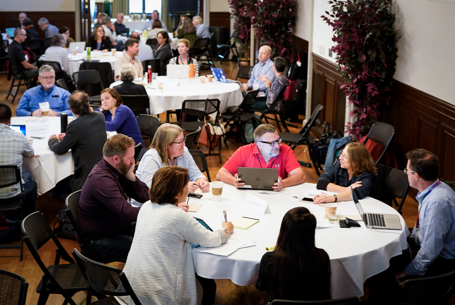 Group at large tables