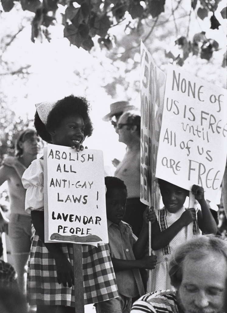 Children holding signs