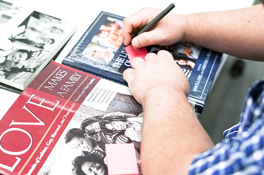 Books under consideration for the exhibit