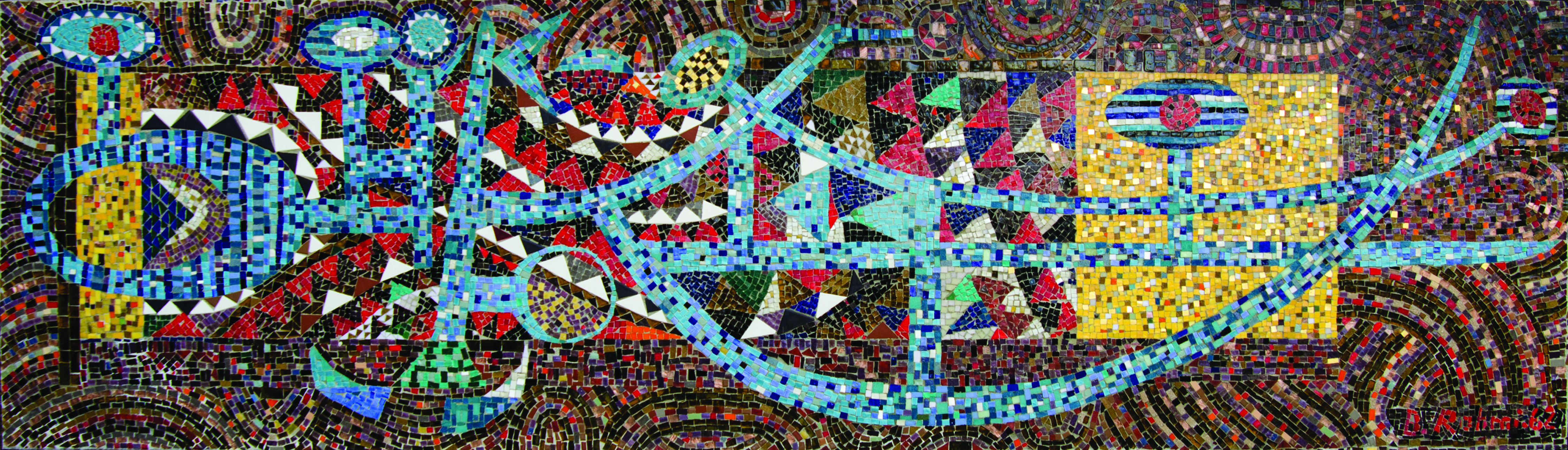tight image of a mosaic 